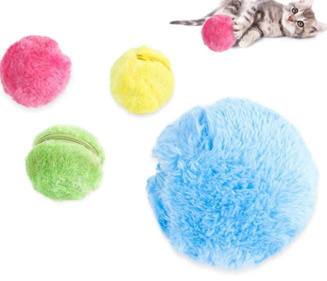 automatic cat toy, interactive dog toy, roller ball for pets - available at Sparq Mart