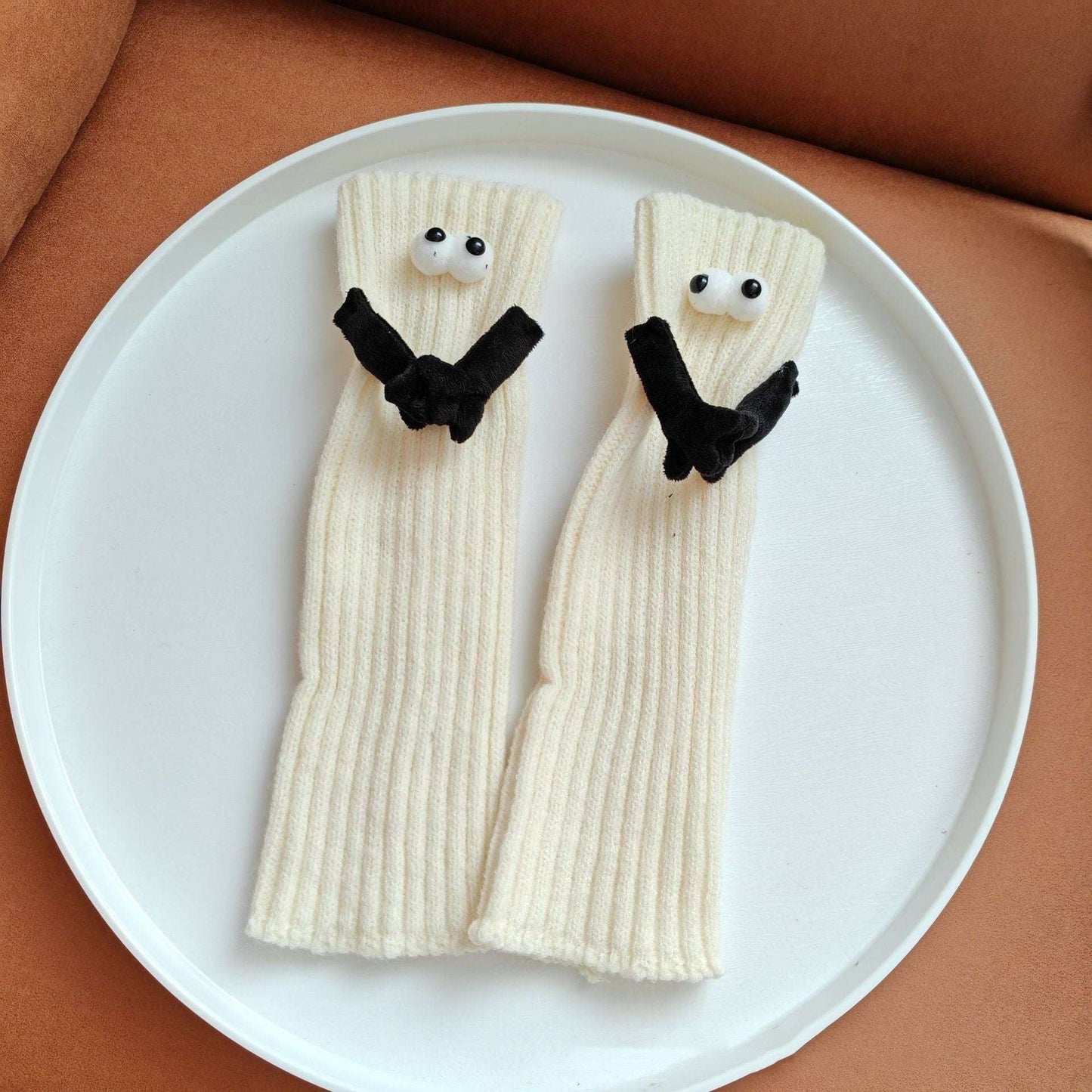 Couple Hand Holding Sock, Cute Pull Foot Sock, Magnetic Foot Socks - available at Sparq Mart