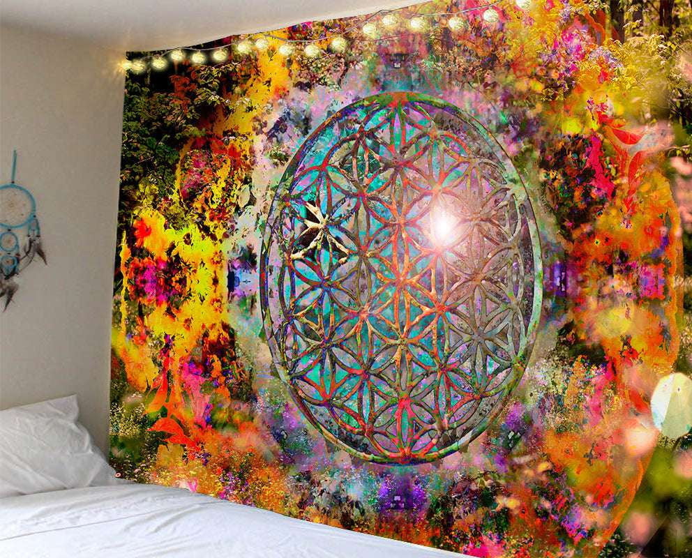 Beach Towel Blanket, Mandala Tapestry Decor, Printed Wall Tapestry - available at Sparq Mart