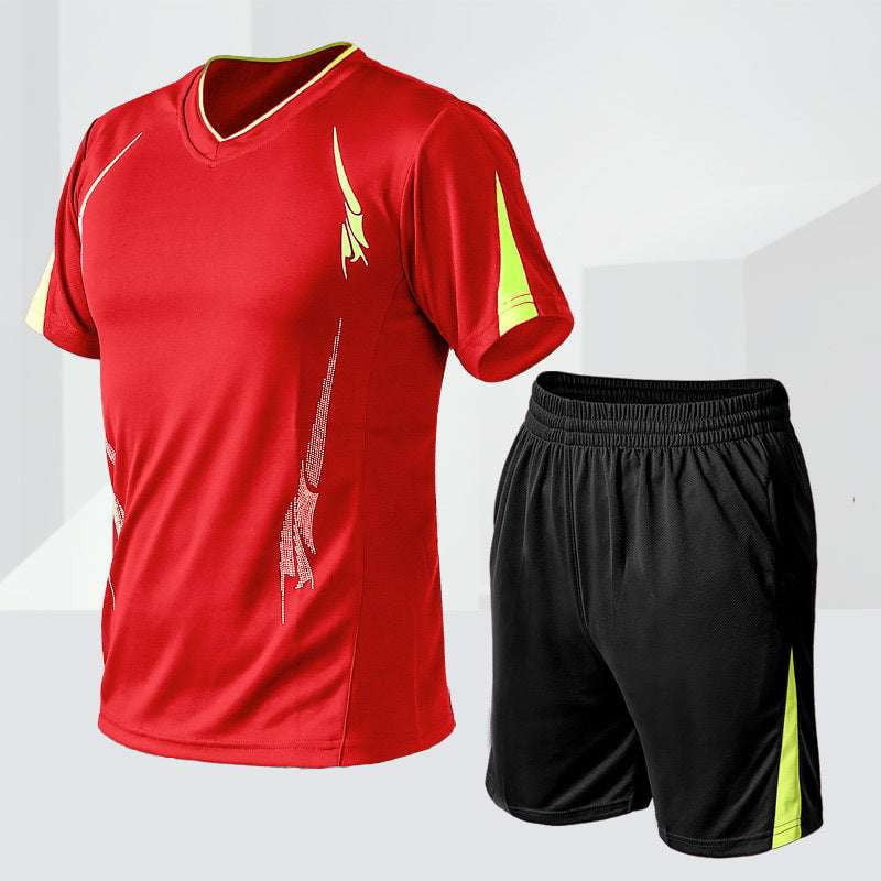 Casual Shorts Set, Men’s Fitness Outfit, Sports Suit Combo - available at Sparq Mart