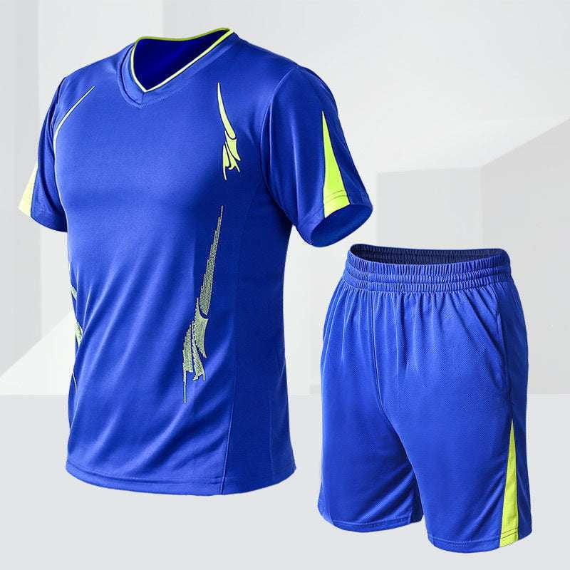 Casual Shorts Set, Men’s Fitness Outfit, Sports Suit Combo - available at Sparq Mart