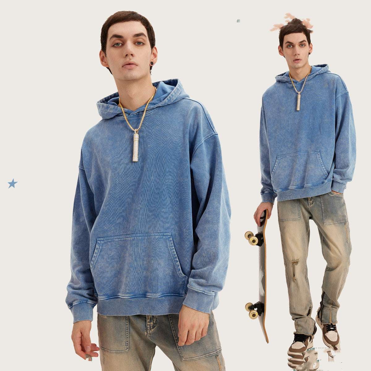 Casual Hooded Sweater, Cotton Terry Knitwear, Fashionable Men's Hoodie - available at Sparq Mart