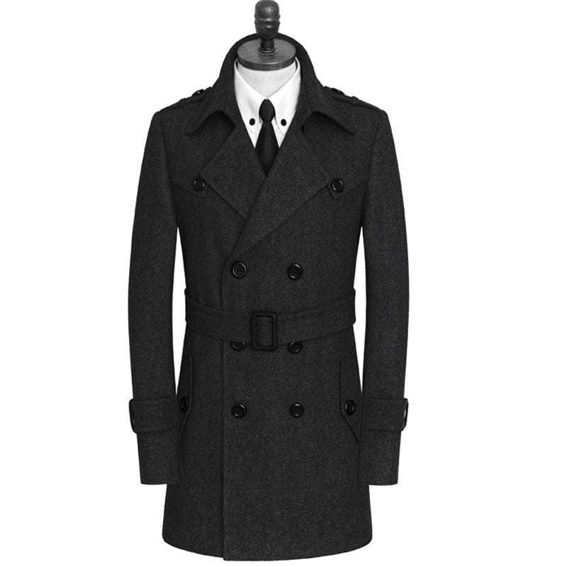 Men's Cashmere Outerwear, Plus-Size Wool Coat, Winter Wool Jackets - available at Sparq Mart