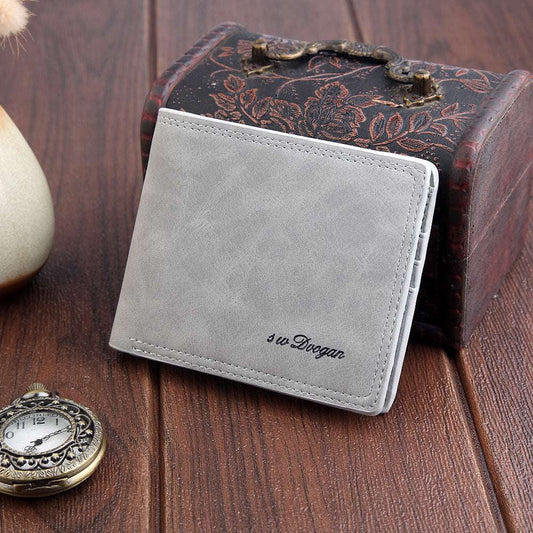 Compact Card Holder, Slim Leather Wallet, Stylish Men's Accessory - available at Sparq Mart