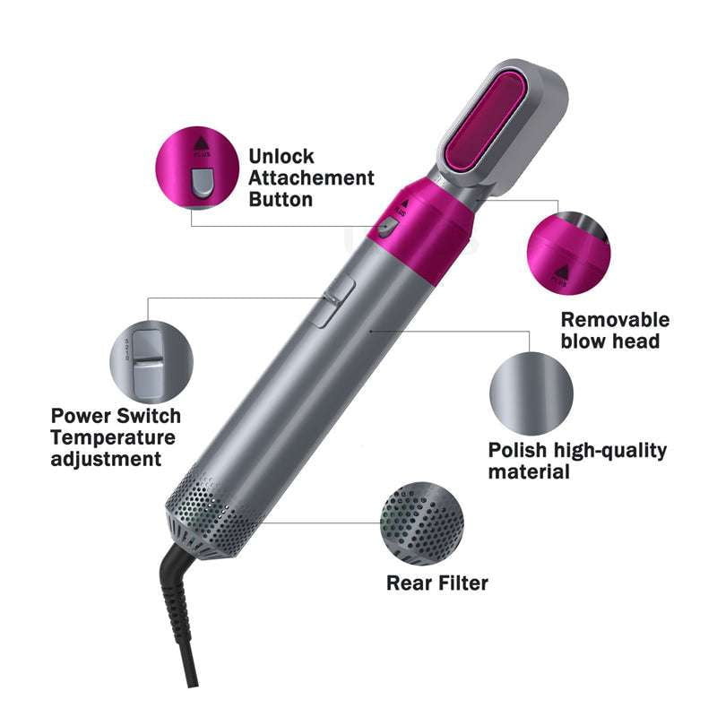 Automatic Hair Curler, Hair Styling Tool, Hot Air Comb - available at Sparq Mart