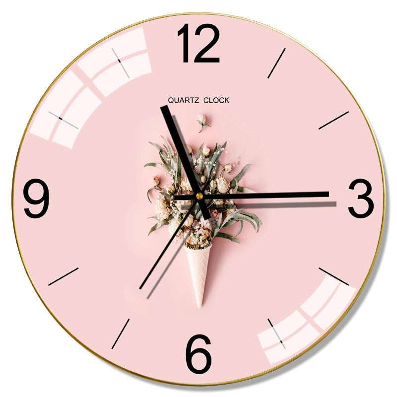 modern wall clock, Nordic silent clock, stylish timepiece decor - available at Sparq Mart