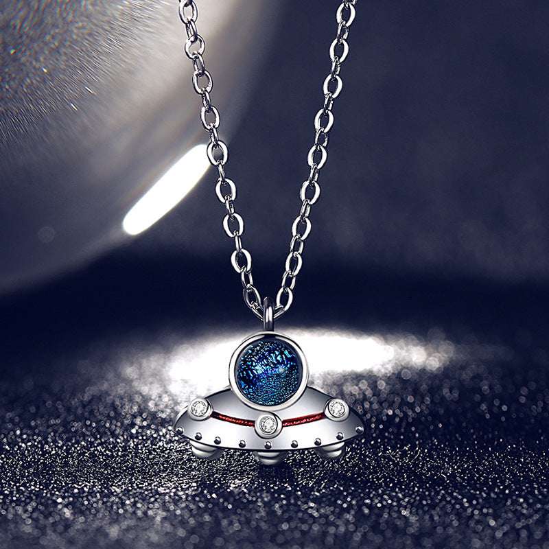 Astronaut Necklace, autopostr_pinterest_64088, Space Clavicle Chain, Starry Sky Jewelry - available at Sparq Mart