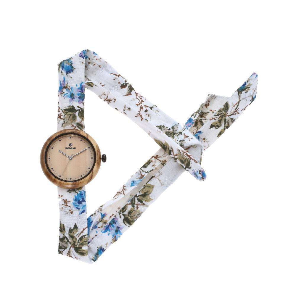 Canvas Strap Timepiece, Eco-Friendly Wood Watch, Natural Olive Watch - available at Sparq Mart