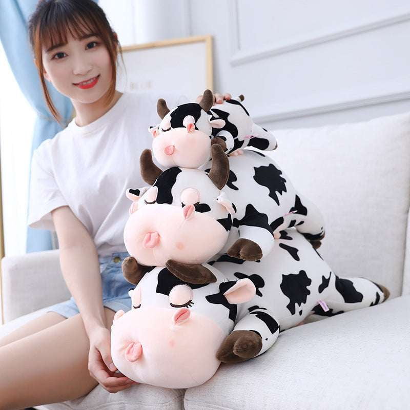 Cute Cow Pillow, Plush Toy Gift, Soft Animal Cushion - available at Sparq Mart