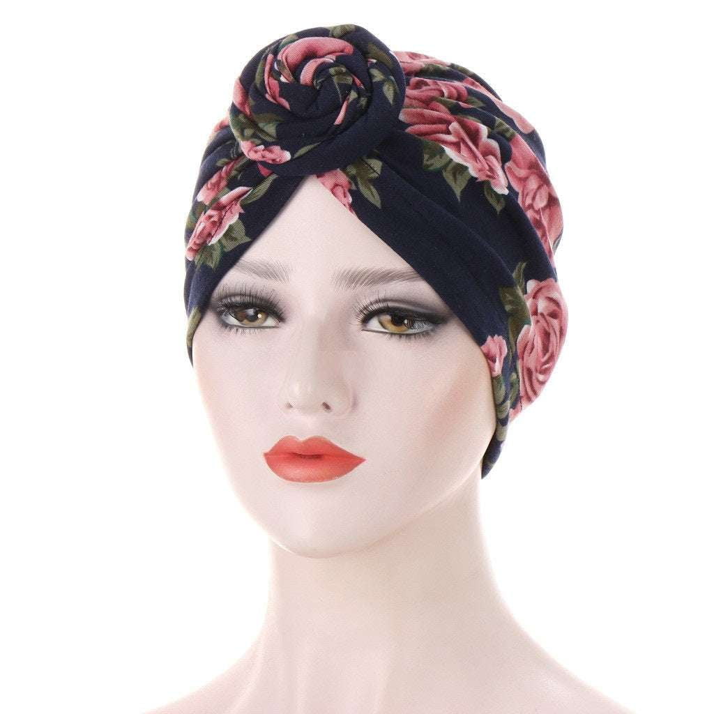 Calico Twisted Band, Patchwork Hair Accessory, Twisted Headband Cap - available at Sparq Mart