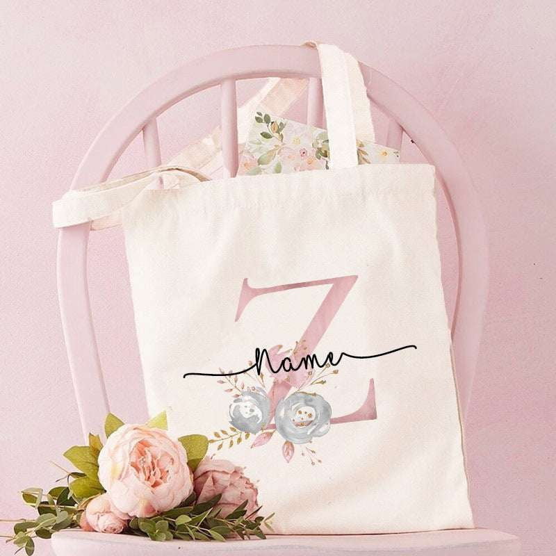 Custom Alphabet Bags, Personalized Canvas Tote, Unique Letter Totes - available at Sparq Mart