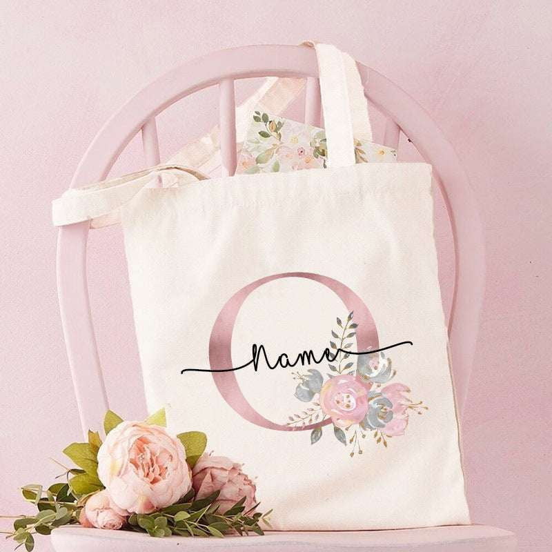 Custom Alphabet Bags, Personalized Canvas Tote, Unique Letter Totes - available at Sparq Mart