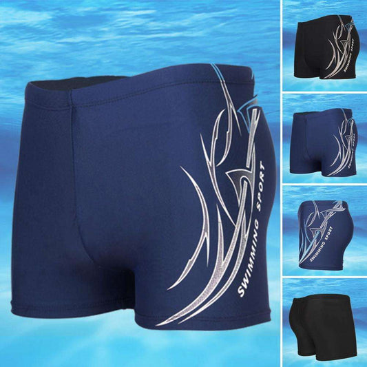 Comfortable Plus-Size Swimwear, Durable Nylon Swim Shorts, Men's Quick-Dry Trunks - available at Sparq Mart