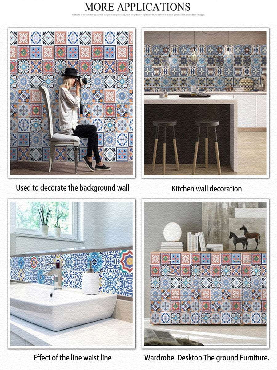 ceramic tile decals, home tile makeover, tile sticker decor - available at Sparq Mart