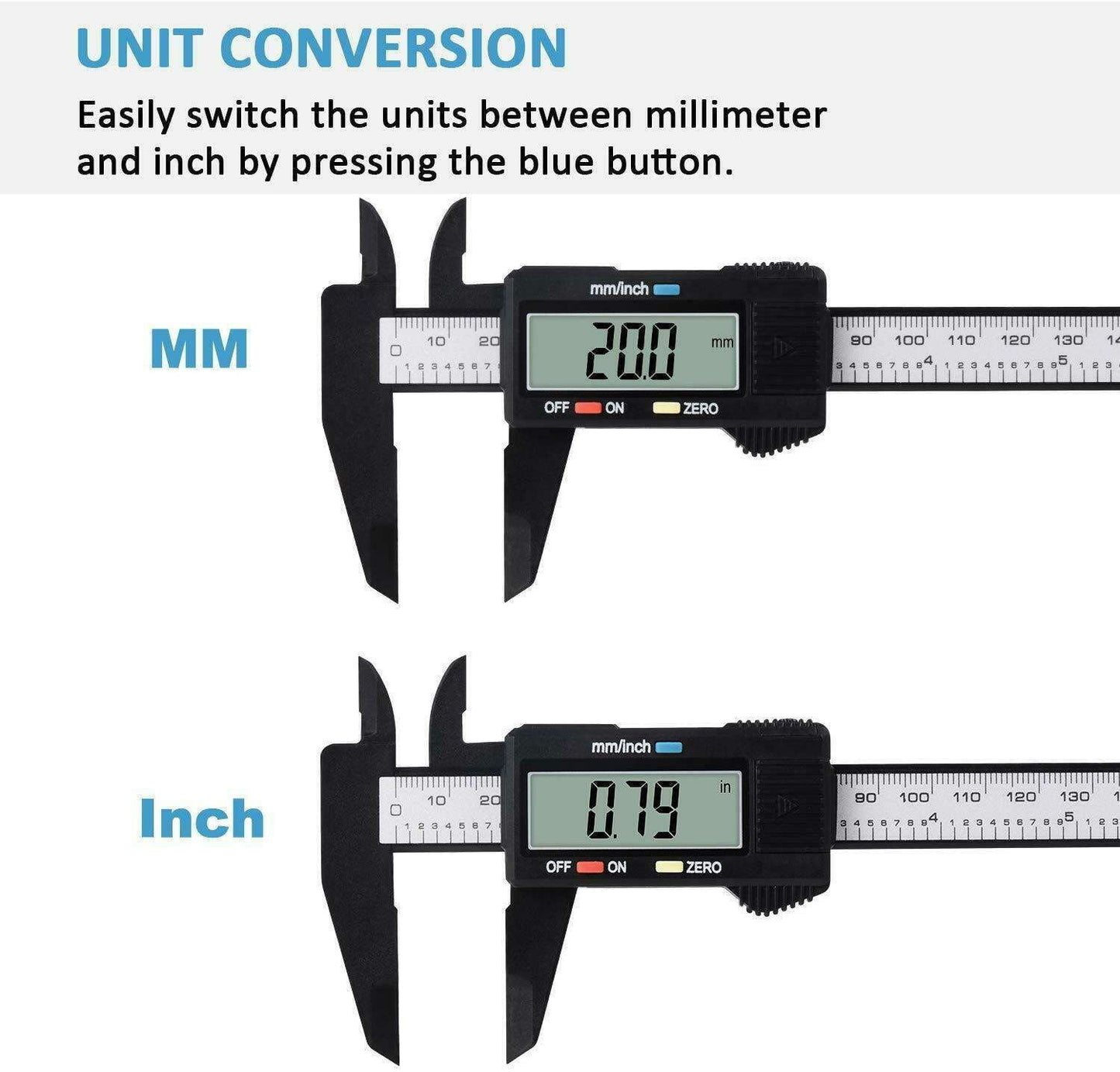 carbon fiber vernier, micrometer ruler 150mm, precision digital caliper - available at Sparq Mart