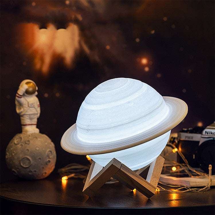 3D printed lamp, home decor, Saturn lamp - available at Sparq Mart