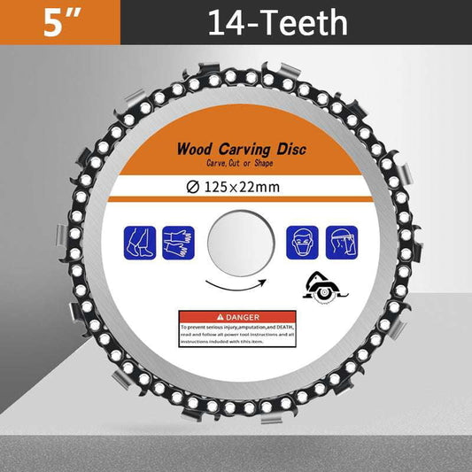 Carbide Chain Disc, Chainsaw Woodworking Disc, Precision Carving Disc - available at Sparq Mart