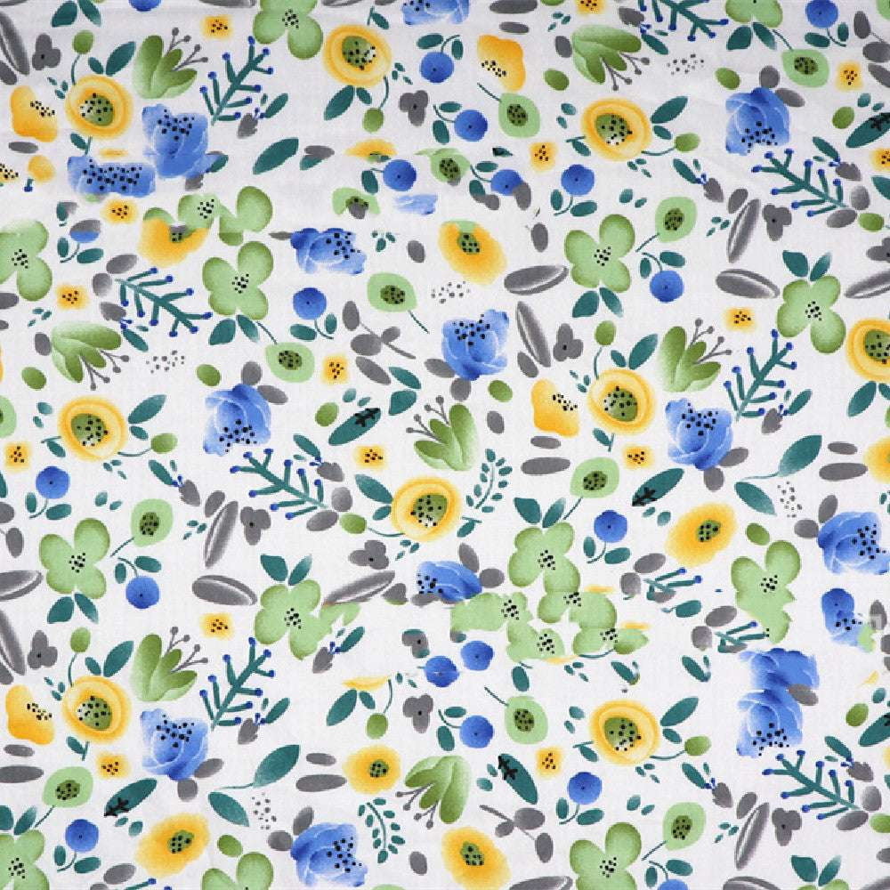 Cotton Floral Material, Floral Pattern Textile, Garden Theme Fabric - available at Sparq Mart