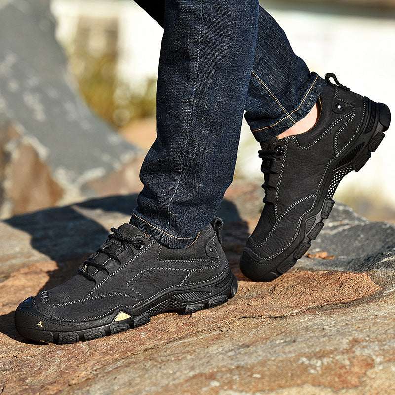 Leather Hiking Shoes, Premium Quality, Stylish Design - available at Sparq Mart