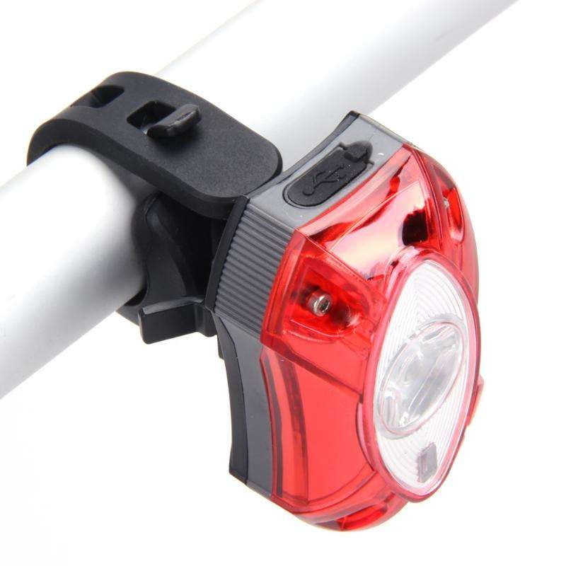 LED bike safety light, night cycling visibility light, rechargeable bicycle tail light - available at Sparq Mart