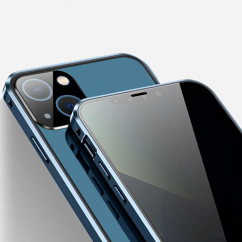 Anti Peeping Cover, Magnetic Privacy Case, Tempered Glass Protection - available at Sparq Mart