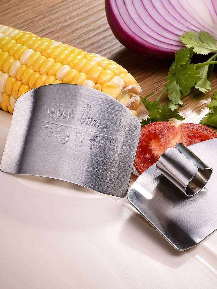 Finger Safety Shield, Kitchen Cutting Accessory, Stainless Steel Protector - available at Sparq Mart