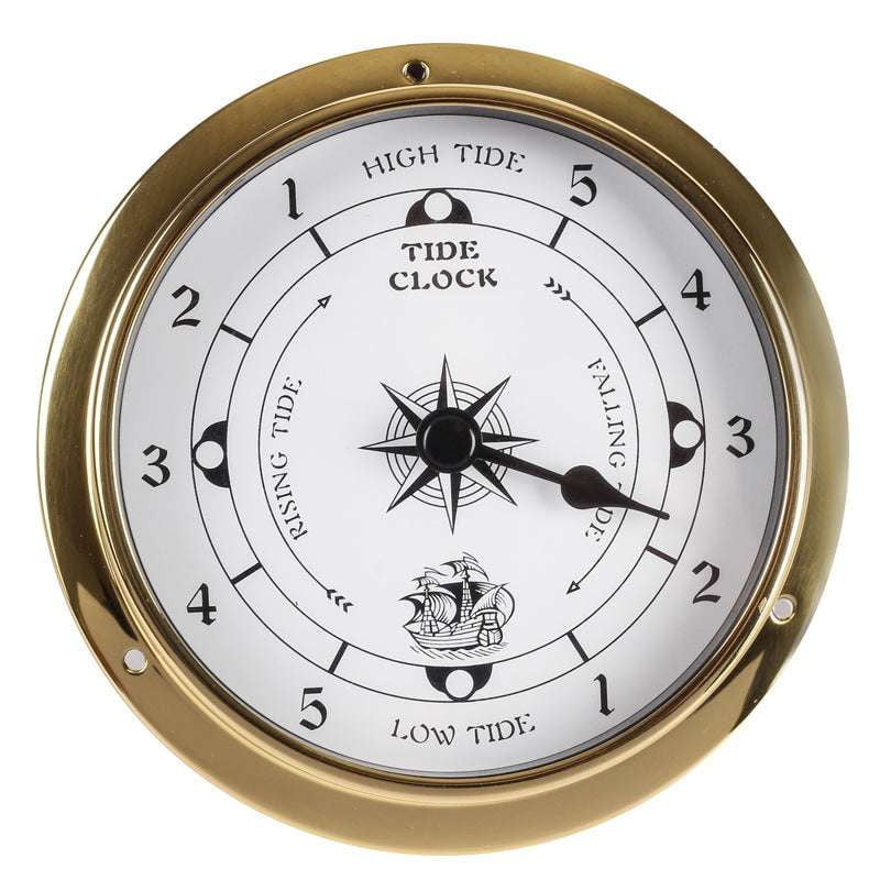 analog weather station, indoor weather instrument, metal tidal clock - available at Sparq Mart