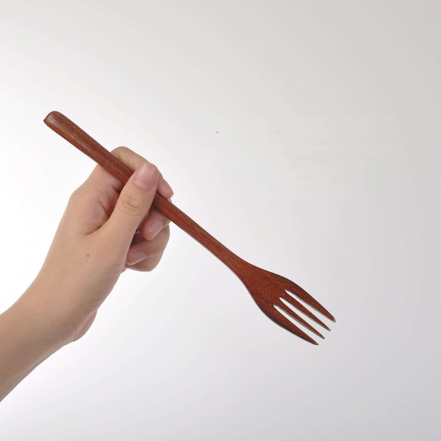 Brown Forks, Long Handle Forks, Wooden Tableware - available at Sparq Mart