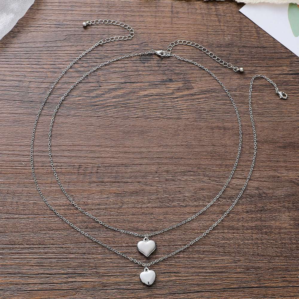 Peach Heart Necklace, Stainless Steel Necklace, Unique Jewelry - available at Sparq Mart