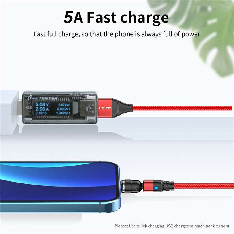 Magnetic fast charging, Premium phone charger, Rotating phone charger - available at Sparq Mart