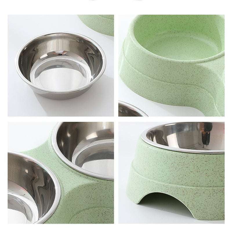 cat drinking dish, puppy feeding supplies, stainless pet bowls - available at Sparq Mart