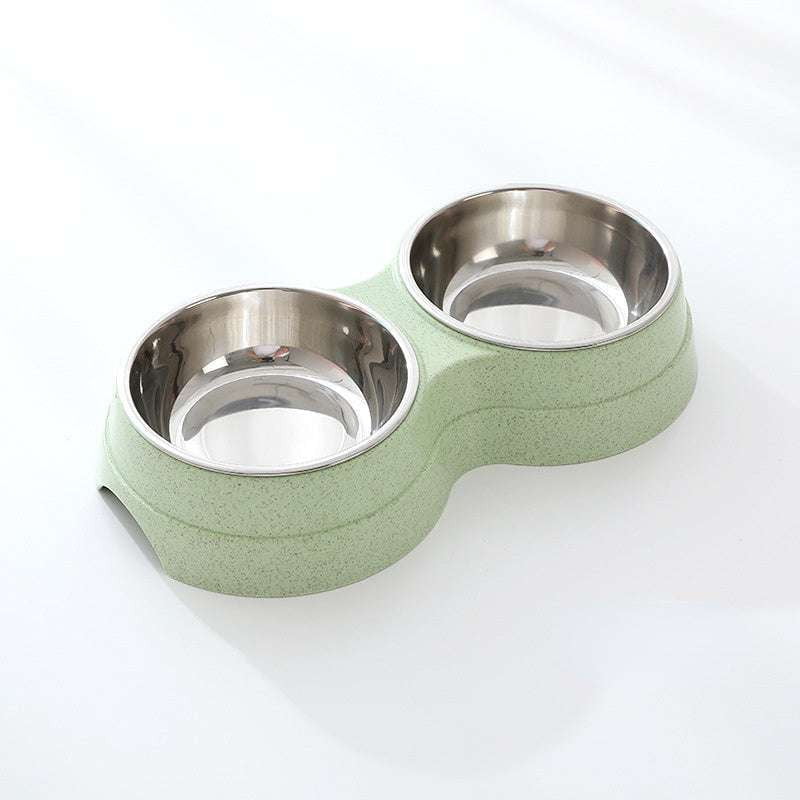 cat drinking dish, puppy feeding supplies, stainless pet bowls - available at Sparq Mart