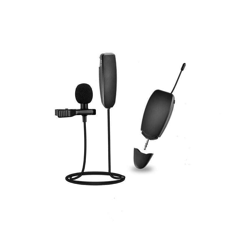 Compact Microphone System, Portable Lavalier Mic, Wireless Audio Amplifier - available at Sparq Mart