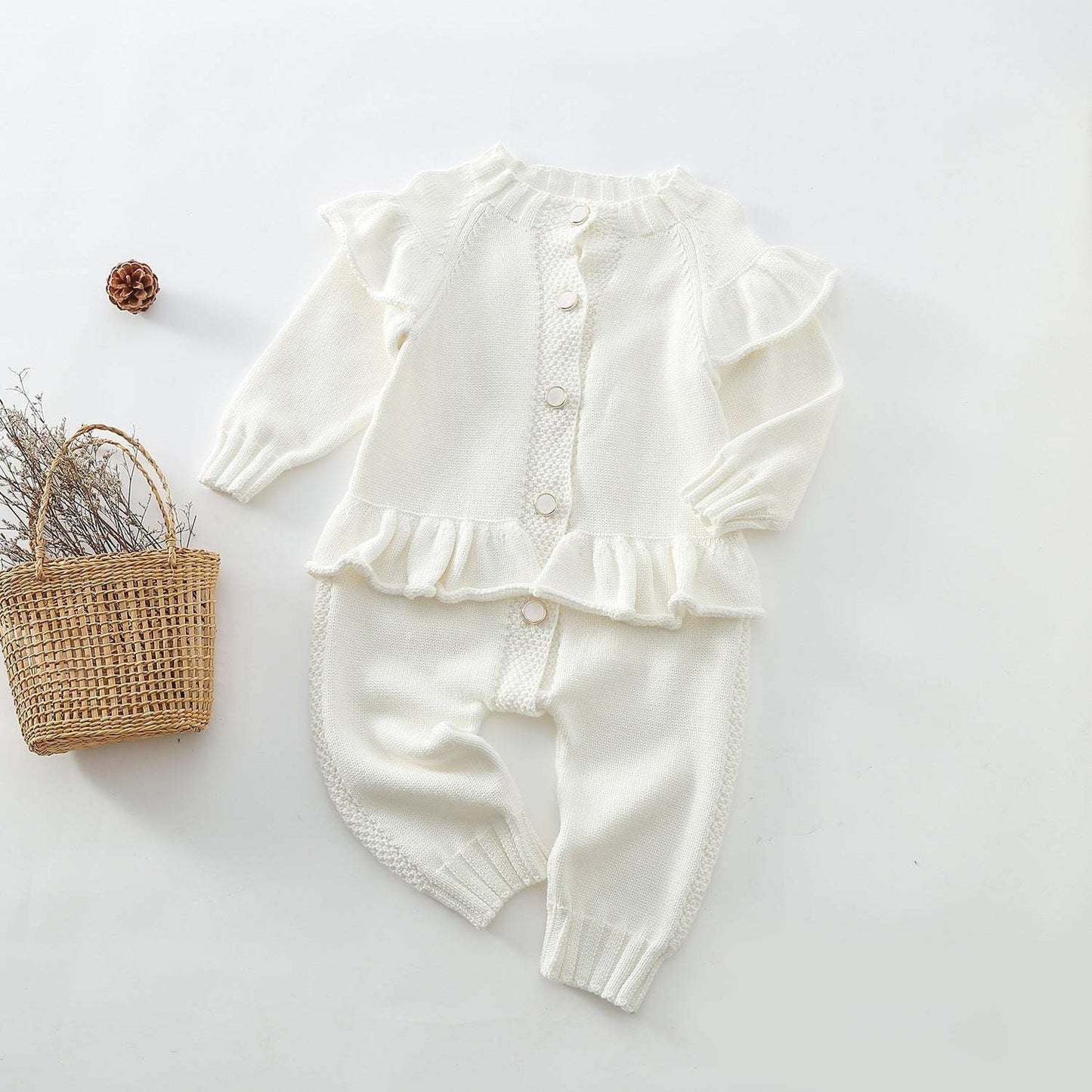 cozy baby onesie, infant woolen romper, pure cotton bodysuit - available at Sparq Mart