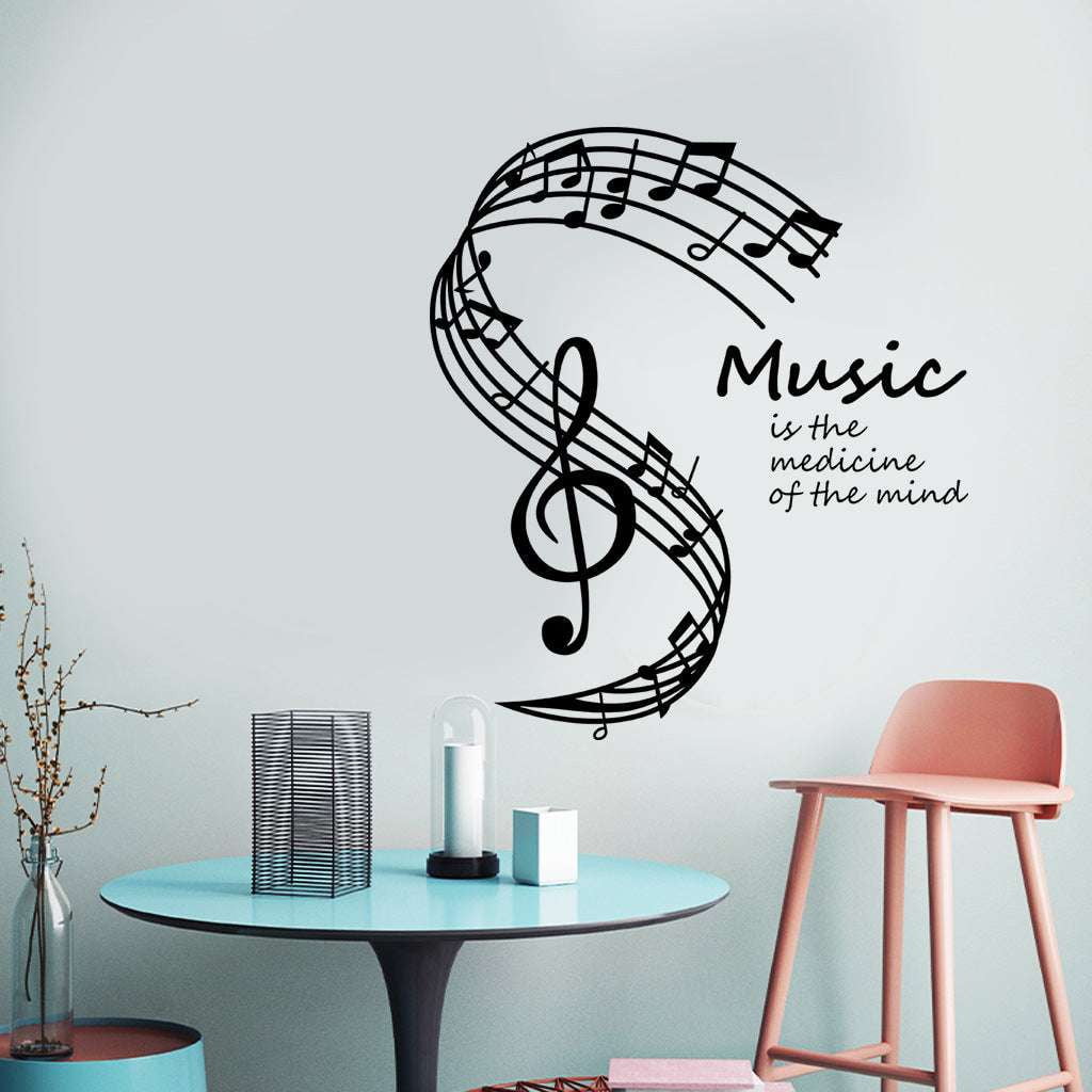 Decorative Note Wall Decals, Musical Decoration Stickers, Superior PVC Wall Art - available at Sparq Mart