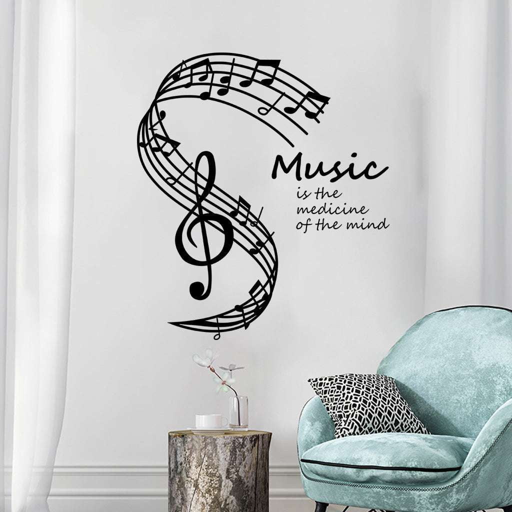 Decorative Note Wall Decals, Musical Decoration Stickers, Superior PVC Wall Art - available at Sparq Mart