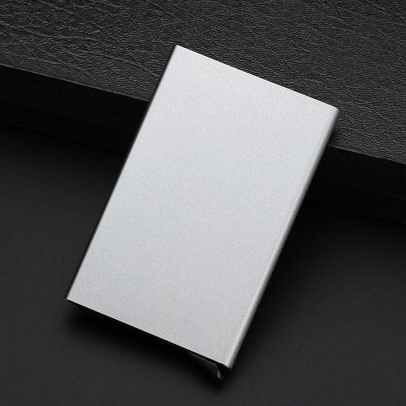 aluminum card case, RFID blocking wallet, secure credit holder - available at Sparq Mart