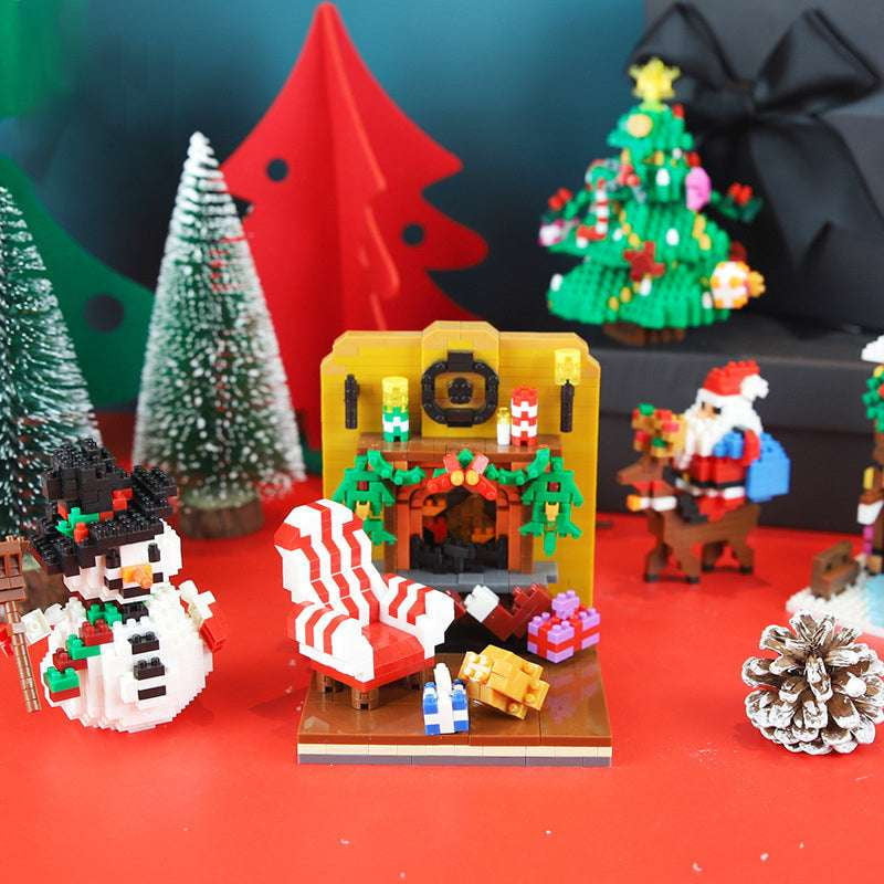 Christmas Toys Kids, Diamond Santa Claus, Santa Building Blocks - available at Sparq Mart