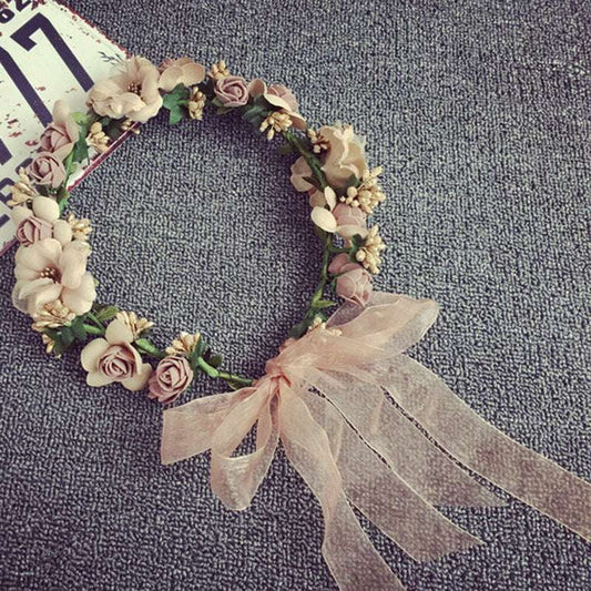 Handmade Flower Headpiece, Holiday Hair Accessory, Seaside Floral Headband - available at Sparq Mart