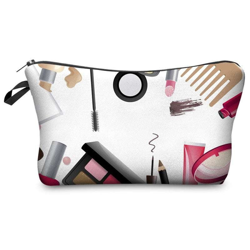 Multipurpose clutch, Printed makeup organizer, Women's makeup bag - available at Sparq Mart