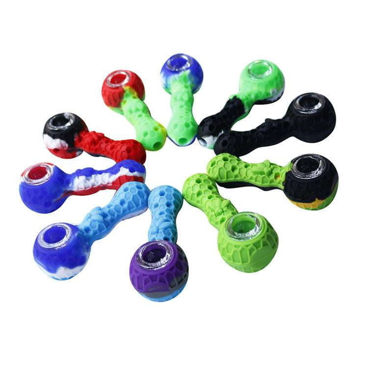 eco-friendly pipe, honeycomb handpipe, silicone smoking piece - available at Sparq Mart