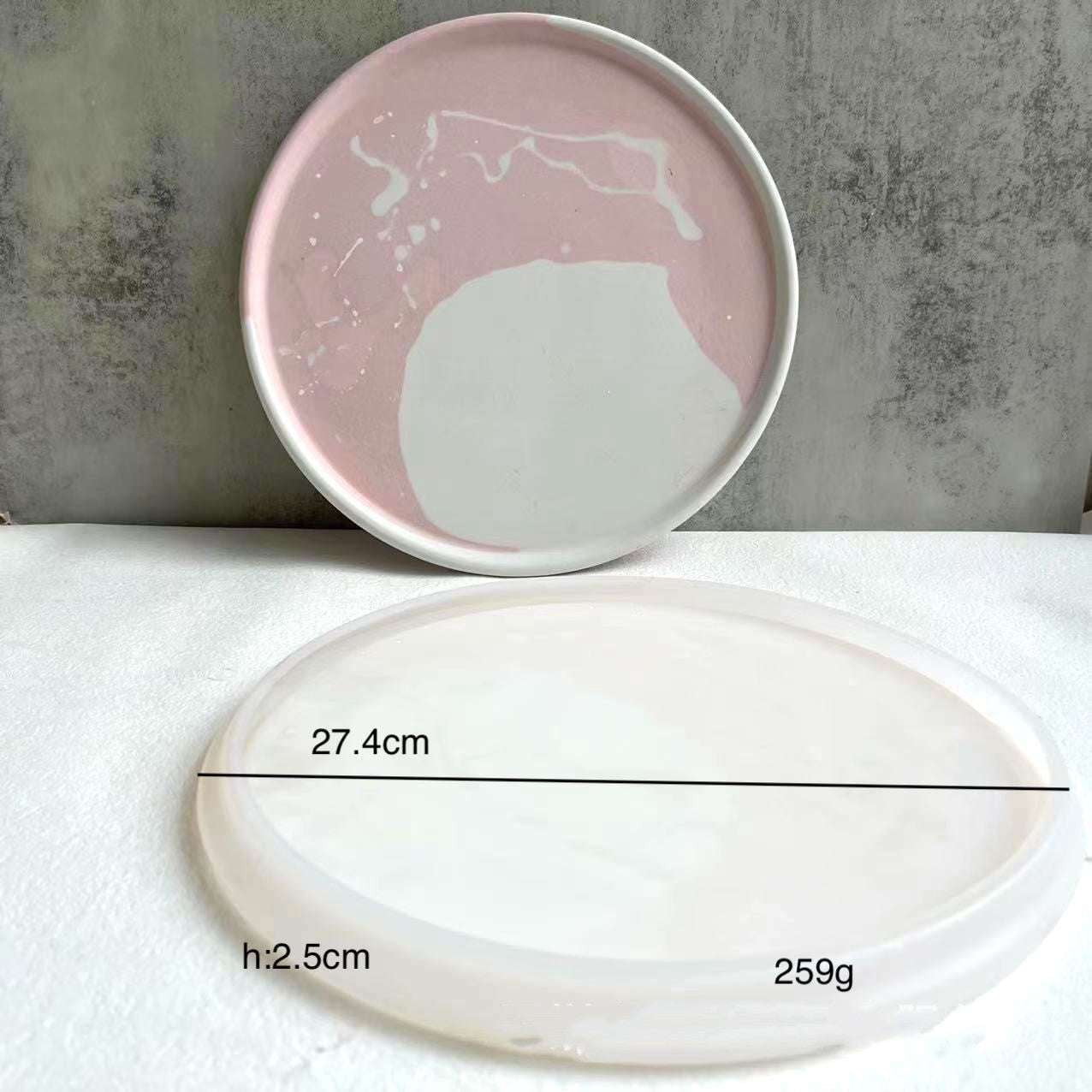 DIY Round Tray Mold, Large Resin Tray Mold, Silicone Crafting Molds - available at Sparq Mart