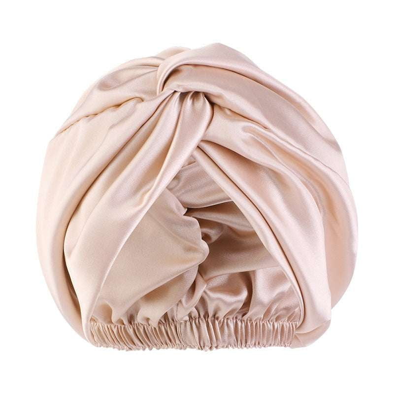 Comfortable Sleep Cap, Luxurious Twist Headwear, Silk Nightcap Adjustable - available at Sparq Mart