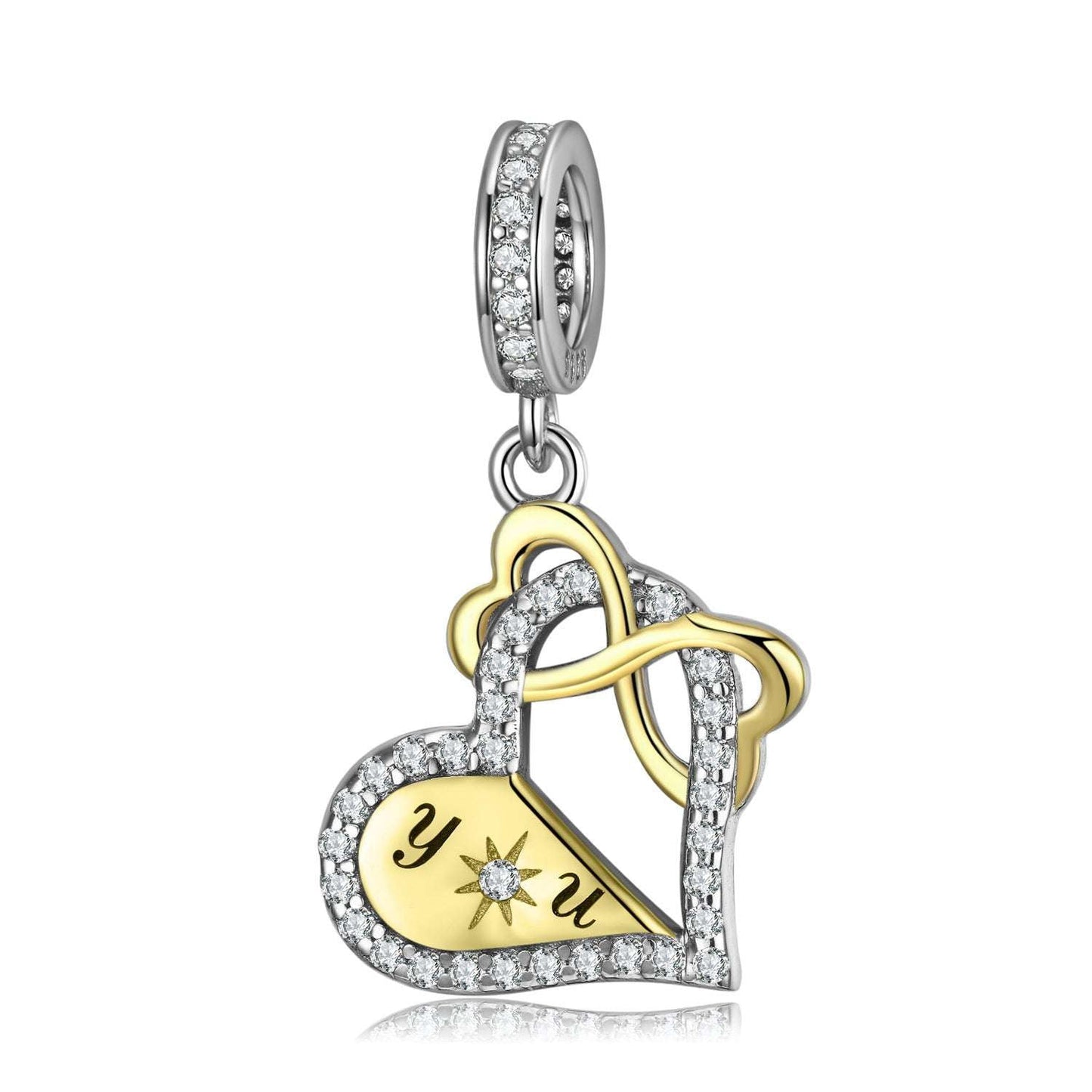 Elegant Charm Pendant, Sterling Silver Bracelet, Women's Bracelet Accessory - available at Sparq Mart
