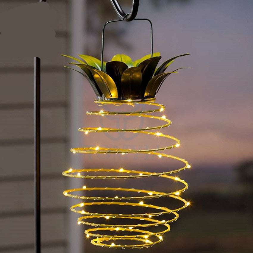 Garden Fairy Lights, Outdoor Solar Decor, Solar Pineapple Lights - available at Sparq Mart