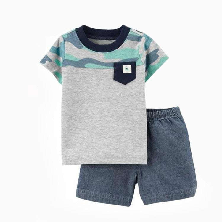 Colorful Kids Clothes, Infant Solid Outfits, Two-piece Baby Sets - available at Sparq Mart