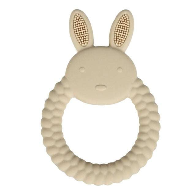 Baby Chewing Toy, Infant Gum Soother, Silicone Rabbit Teether - available at Sparq Mart