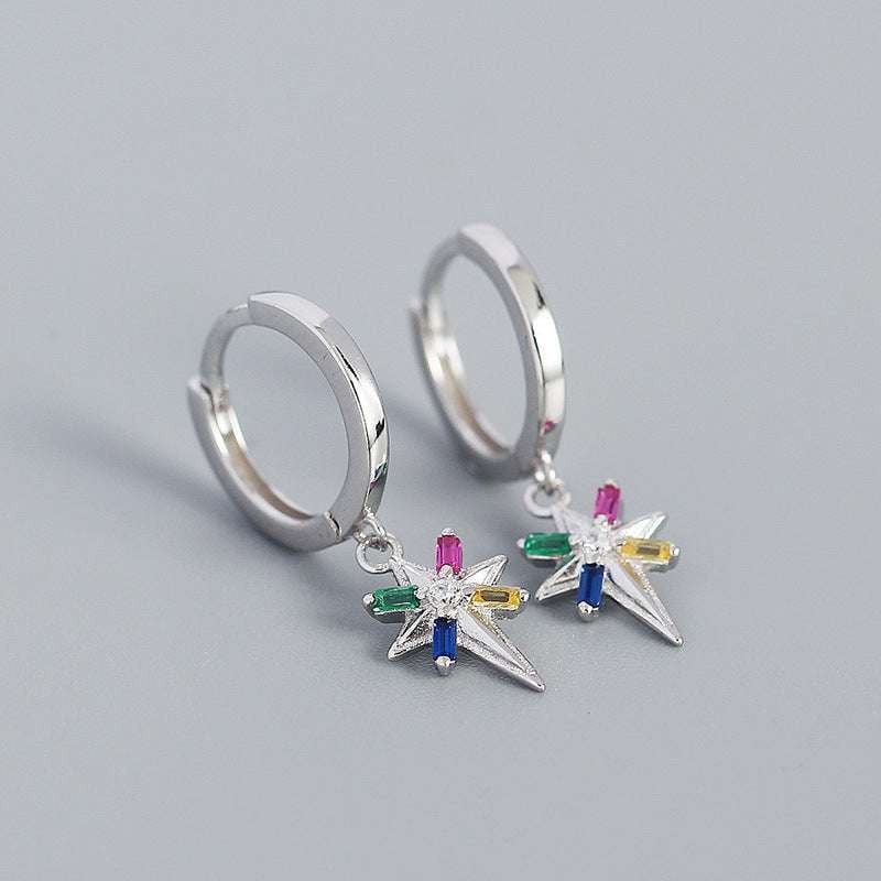 Colored Metal Ear Buckle, Diamond Ear Buckle, Sparkling Star Ear Buckle - available at Sparq Mart