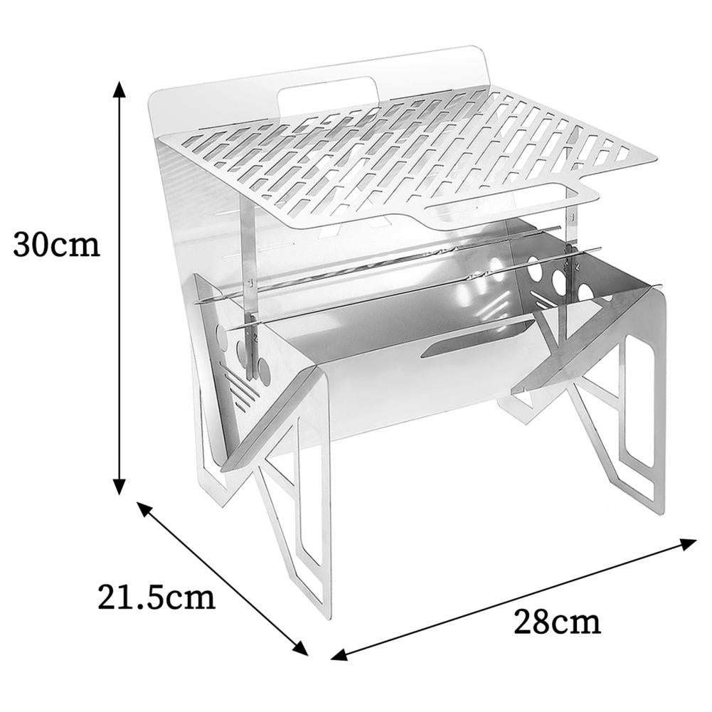 Outdoor Grill, Portable Single Grill, Stainless Steel Grill - available at Sparq Mart