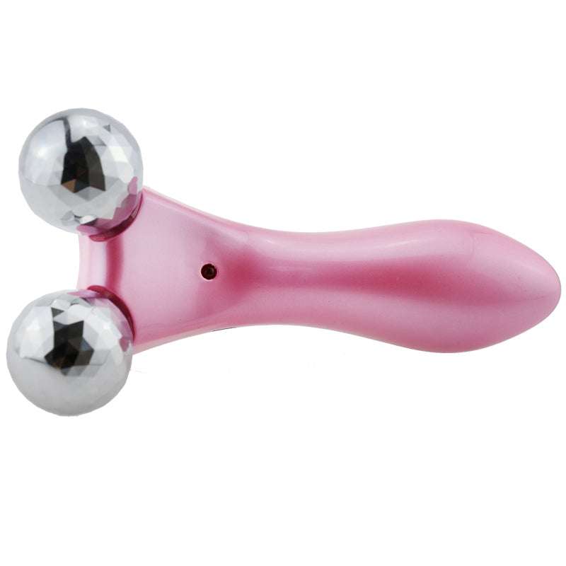 Face Massager, Pink Silver, Roller Shaping - available at Sparq Mart